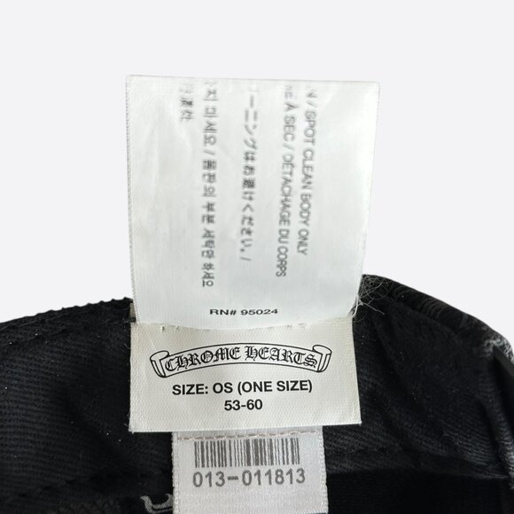 Chrome Hearts Black Cross Patch Jacquard Logo Hat - Picture 7 of 8